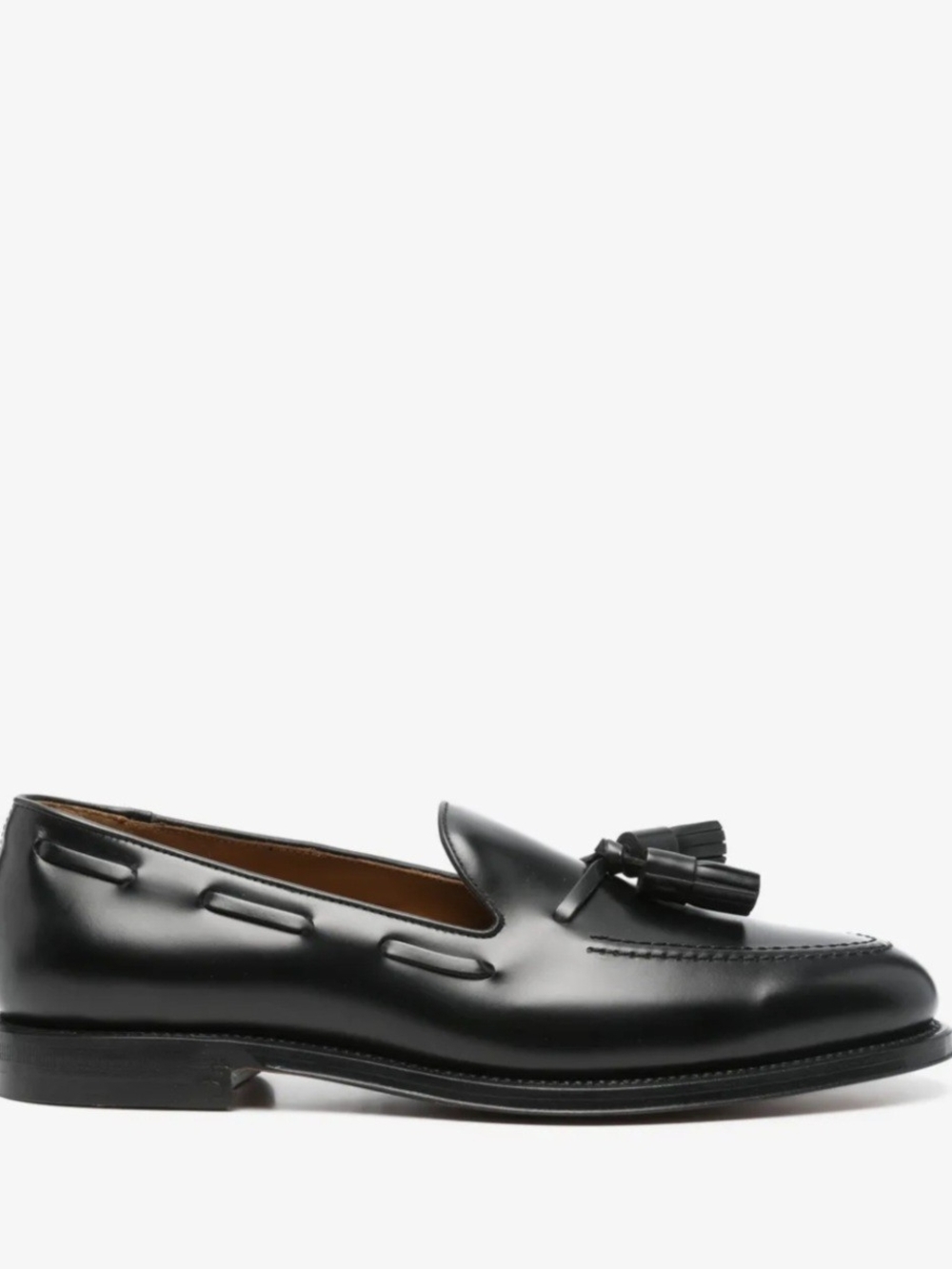 Polo Ralph Lauren Maestra Tassel Calfskin Loafers Black Dress Shoe Men’s 10.5D